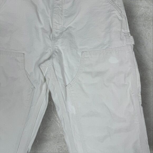 Rare VTG Carhartt B04 NAT Y2K Double Knee Carpenter Painter Pants - 32x34 - Picture 5 of 6